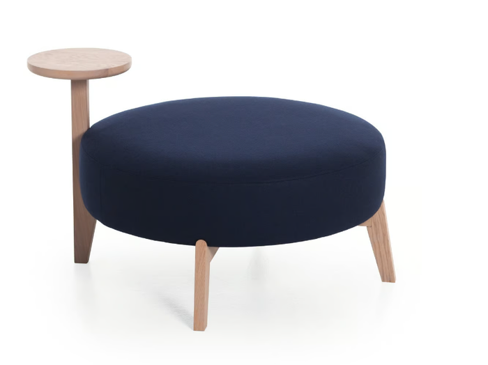 ISOLA 65T/90T - Round fabric pouf _ Very Wood